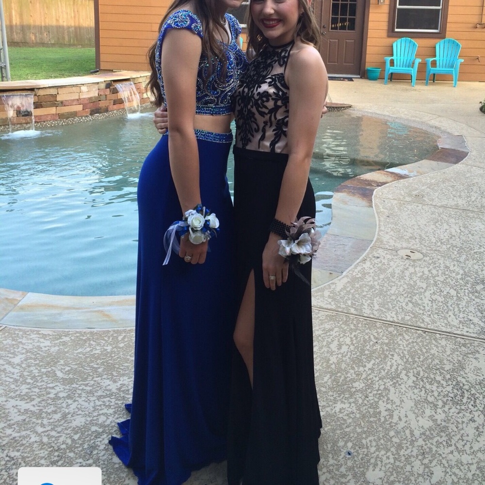 Royal blue prom dress